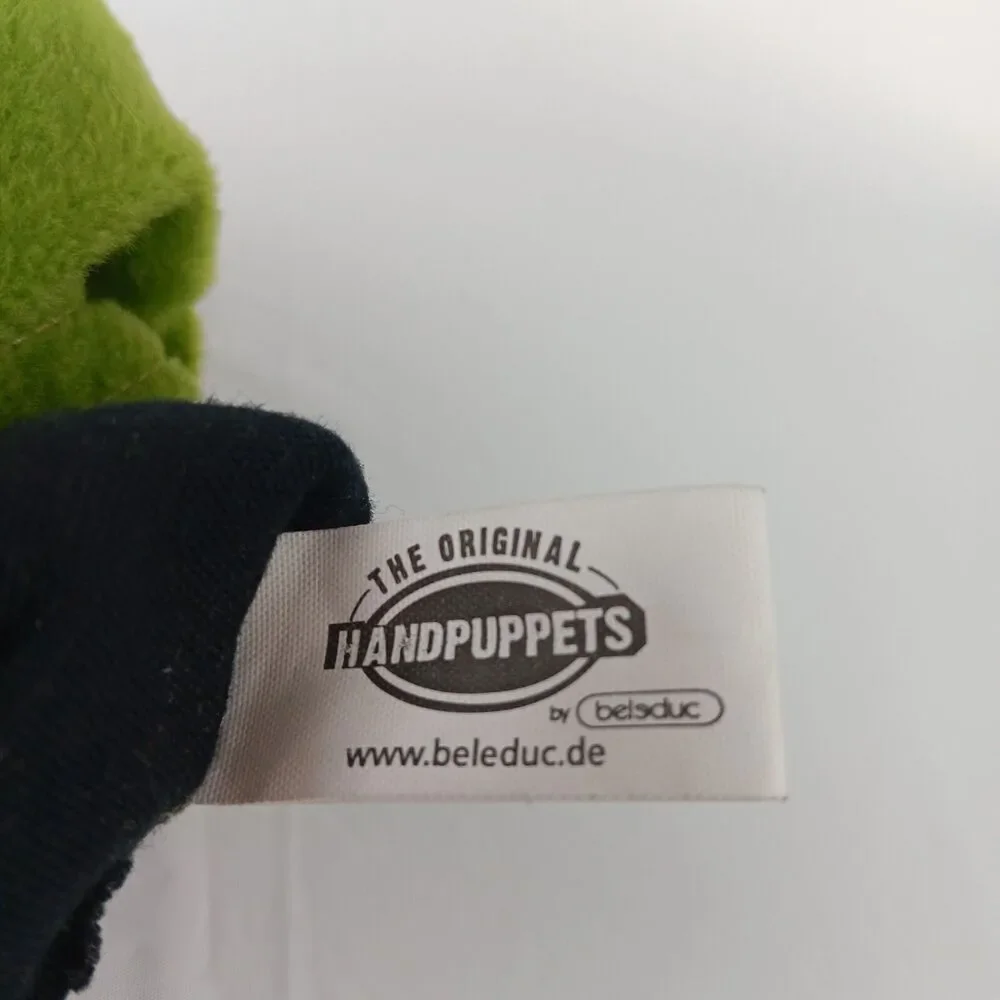 Beleduc Green Turtle Tortoise Hand Puppet Plush 10 inch Stuffed Animal Toy
